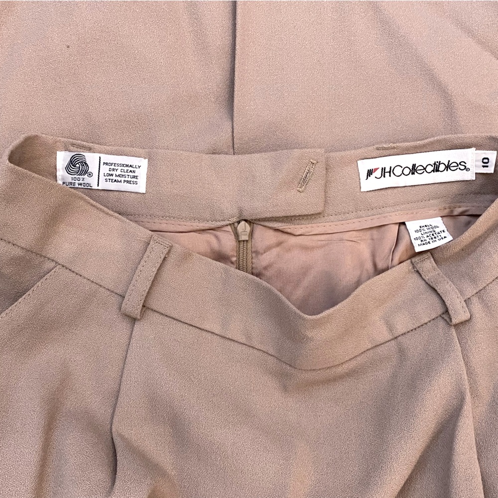 Wool pencil skirt , vintage, cream